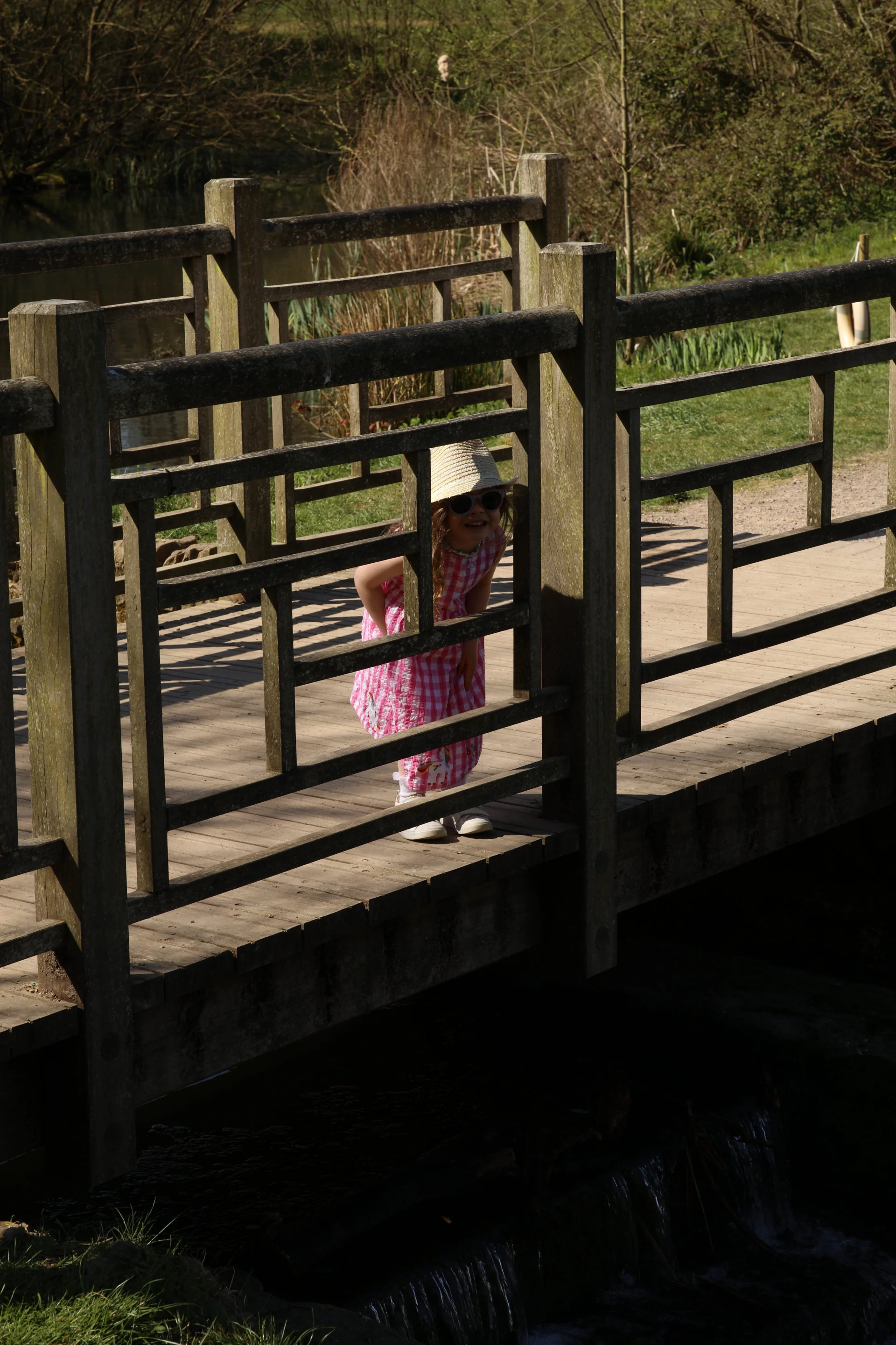 Family in the walled garden path at Lydiard Park, photographed by Gary Wallage Photography